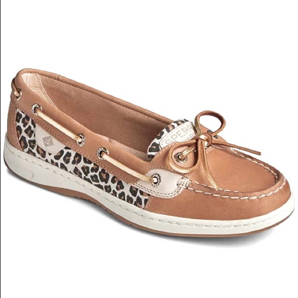 Sperry Topsiders with Leopard Print